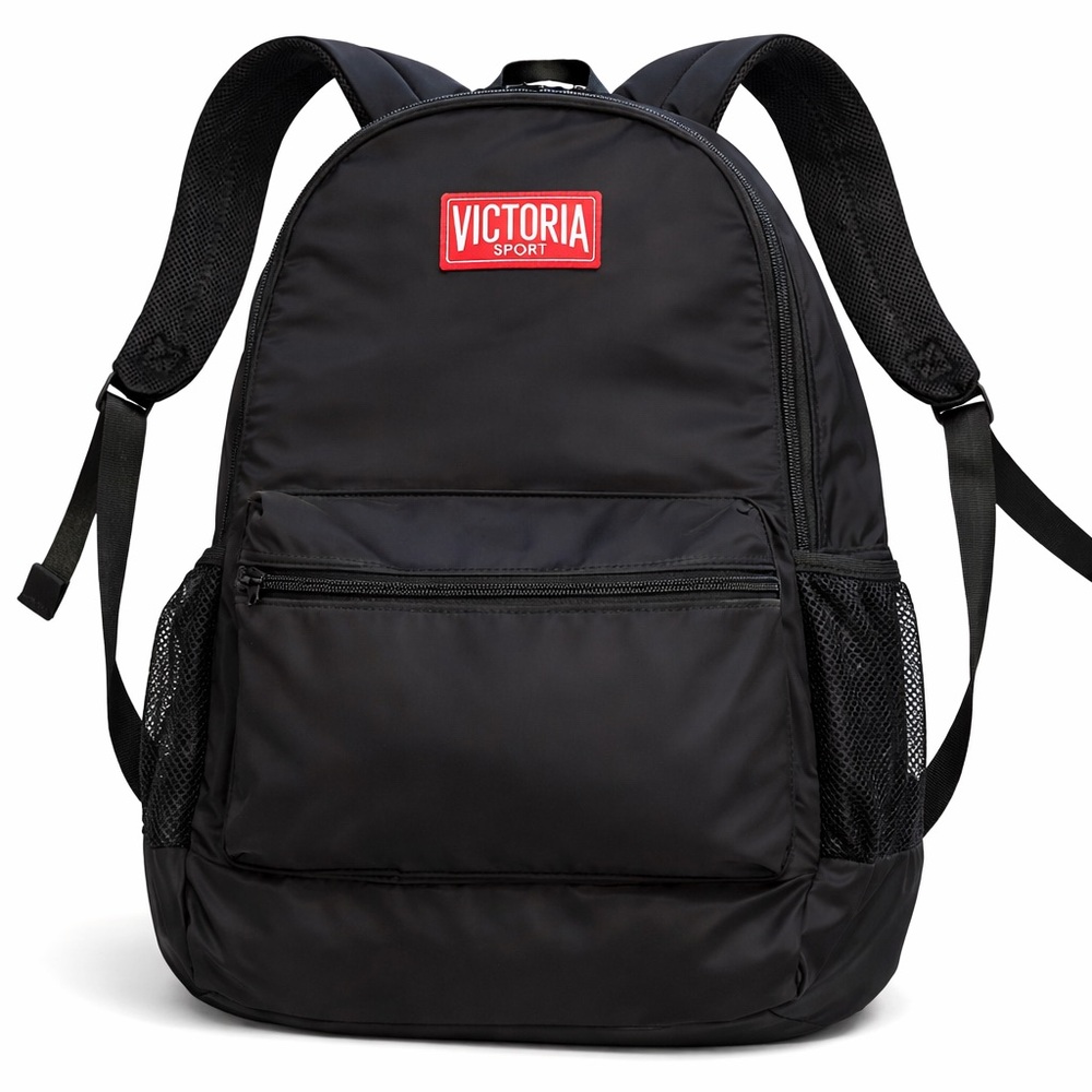 Victoria's Secret Sport Backpack in Black with Red Logo